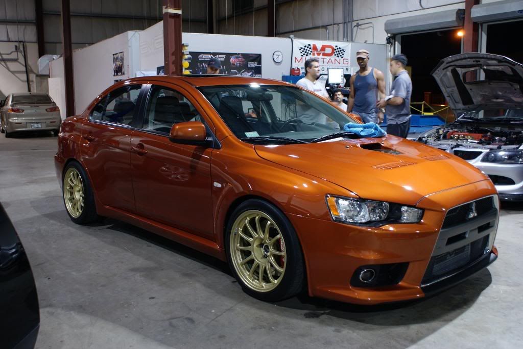 Rotor Glow Orange Evo X Detailed Under The Sun by AutoLavish in Puerto Rico